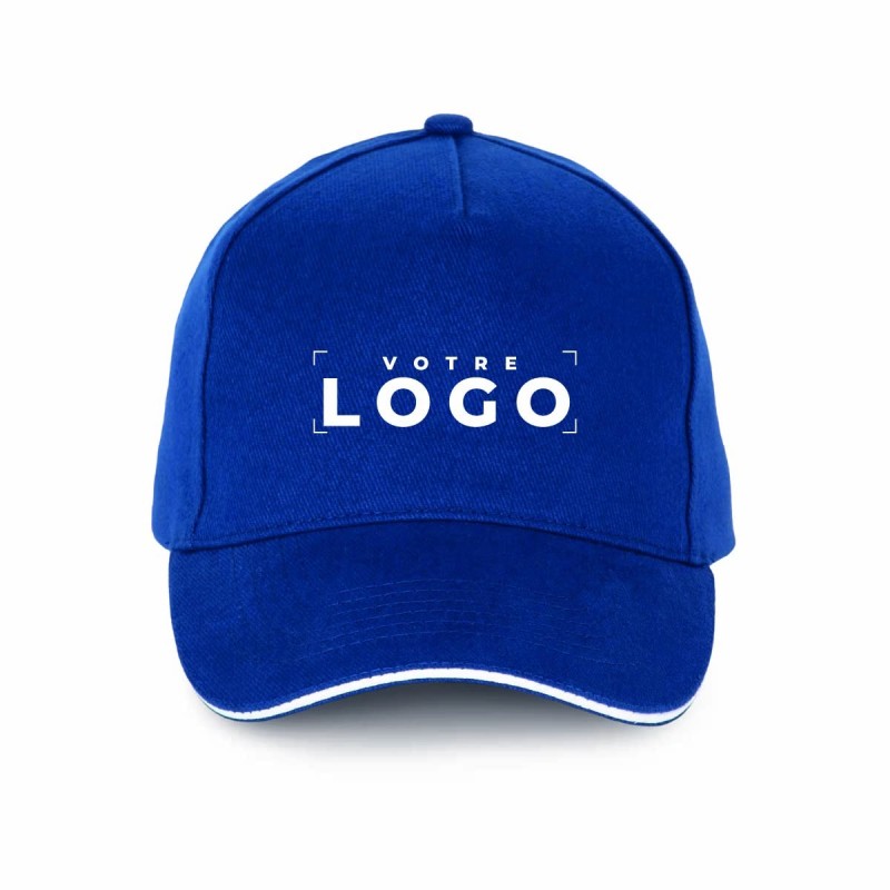 Casquette 5 panneaux personnalisable | 100% coton, 20 coloris