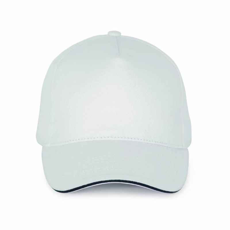 Casquette 5 panneaux personnalisable | 100% coton, 20 coloris
