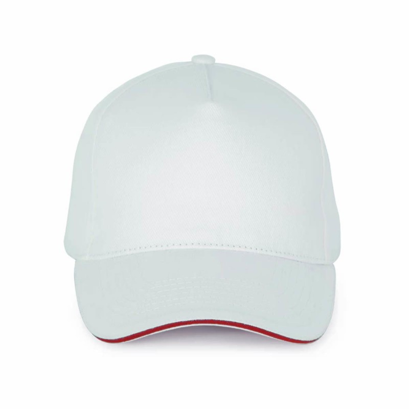 Casquette 5 panneaux personnalisable | 100% coton, 20 coloris