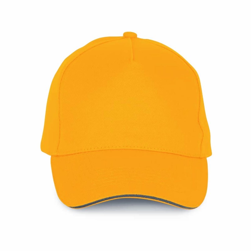 Casquette 5 panneaux personnalisable | 100% coton, 20 coloris
