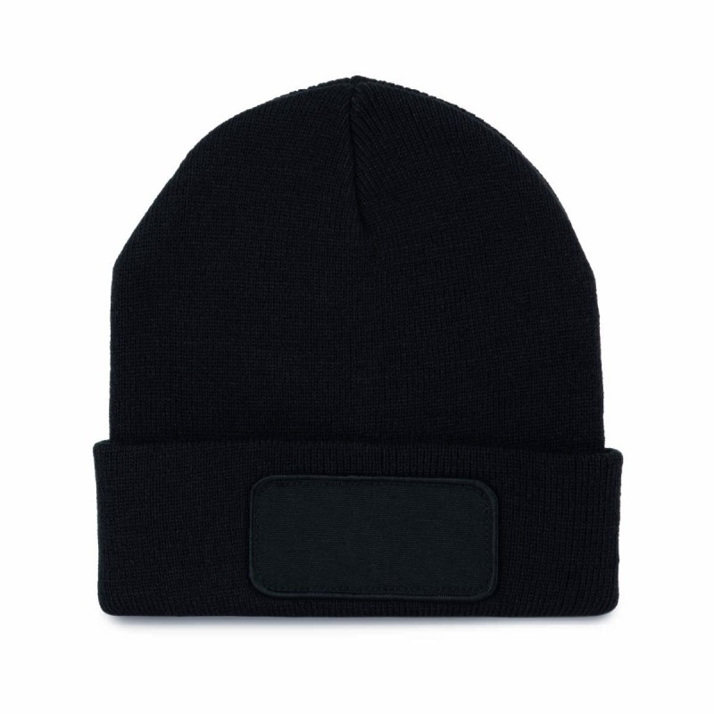Bonnet avec patch personnalisable | Goodie textile entreprise