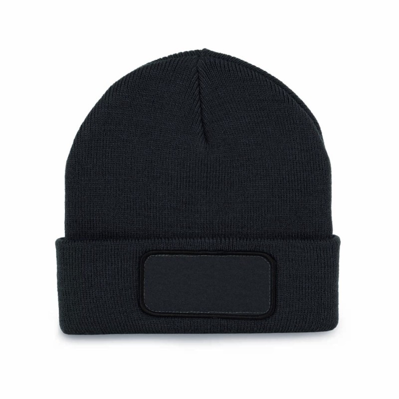 Bonnet avec patch personnalisable | Goodie textile entreprise