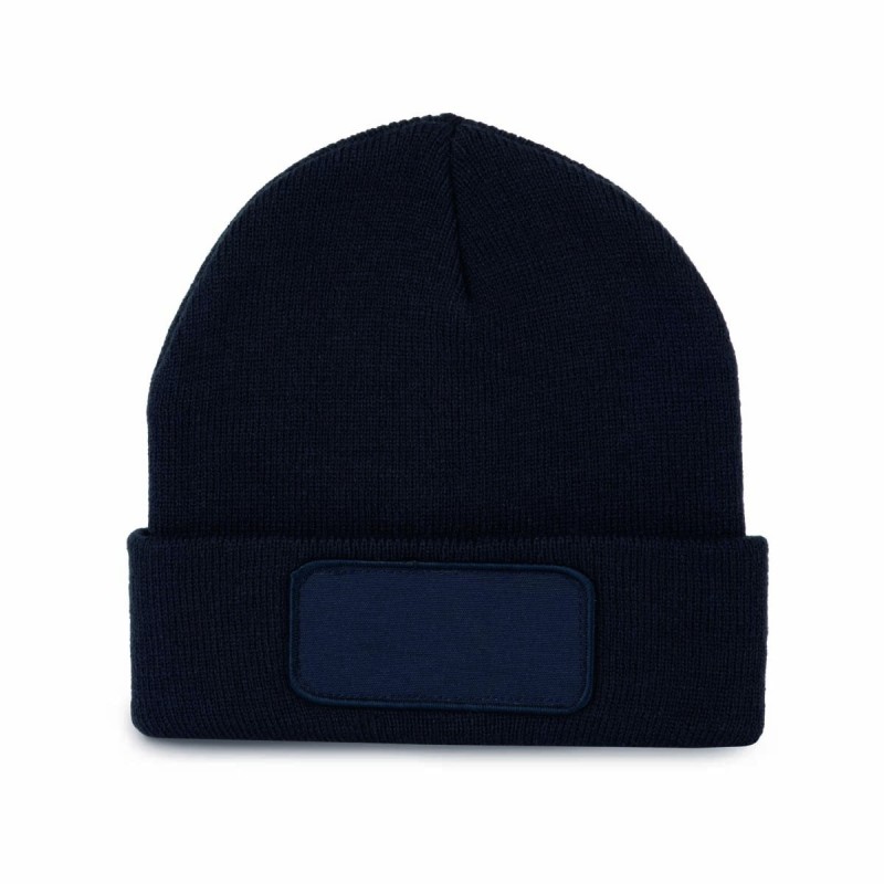 Bonnet avec patch personnalisable | Goodie textile entreprise