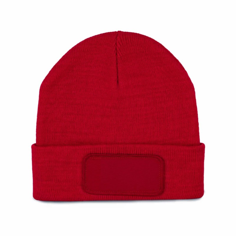Bonnet avec patch personnalisable | Goodie textile entreprise