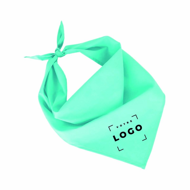Bandana personnalisable en polycoton, doux, résistant et élégant