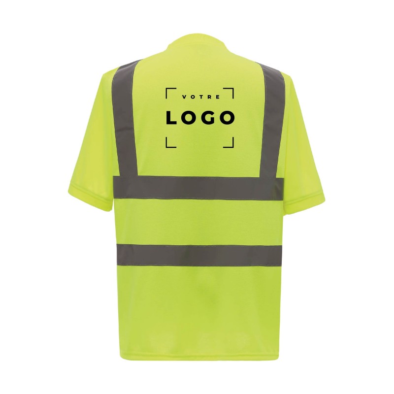 Tee-shirt haute visibilité personnalisable – Sécurité et confort