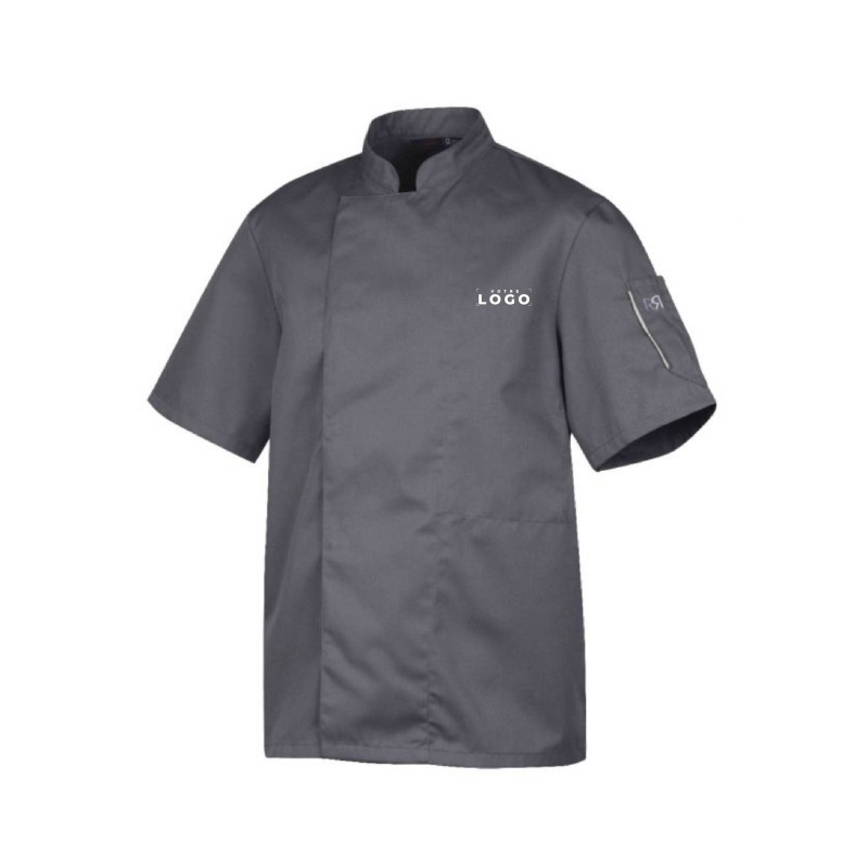 Veste de cuisine manches courtes personnalisable – Pratique