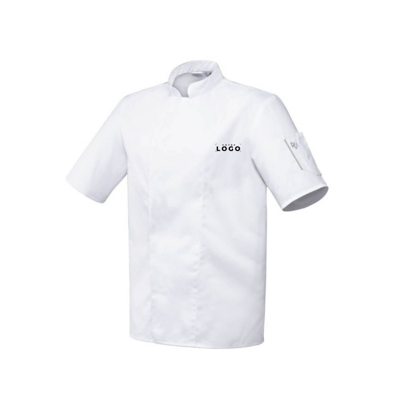 Veste de cuisine manches courtes personnalisable – Pratique