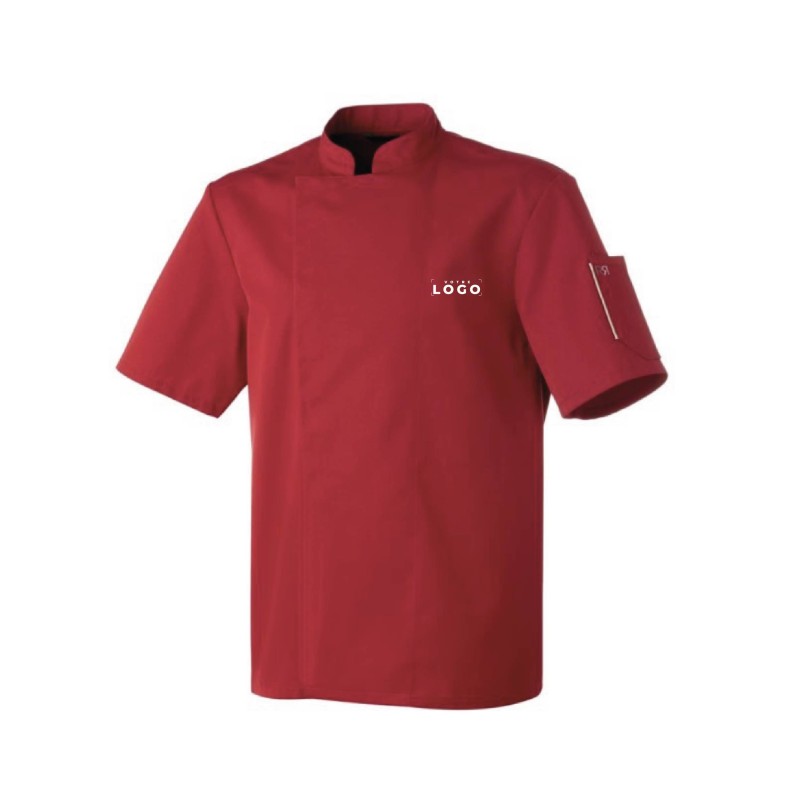 Veste de cuisine manches courtes personnalisable – Pratique