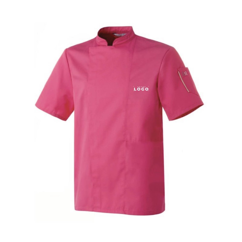 Veste de cuisine manches courtes personnalisable – Pratique