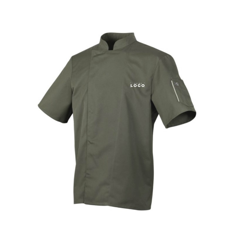 Veste de cuisine manches courtes personnalisable – Pratique