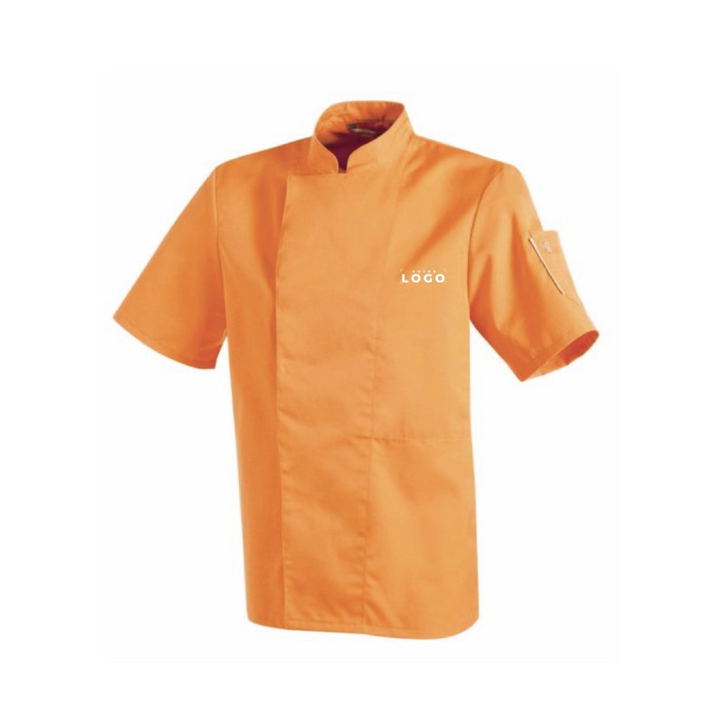 Veste de cuisine manches courtes personnalisable – Pratique