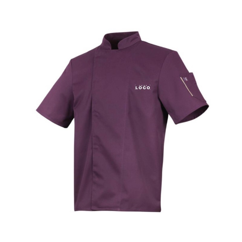 Veste de cuisine manches courtes personnalisable – Pratique