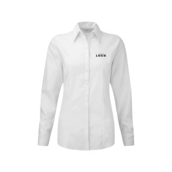 Chemise femme manches longues à chevrons personnalisable – Élégance