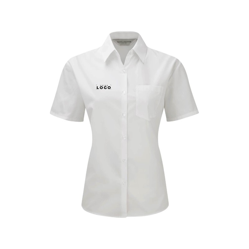 Chemise femme manches courtes personnalisable – Élégance et praticité