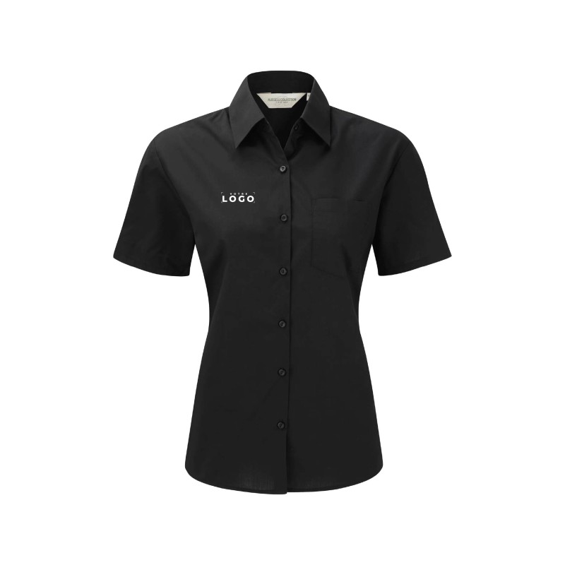 Chemise femme manches courtes personnalisable – Élégance et praticité