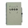 Carnet A5 fibre de paille personnalisable | Stylo inclus