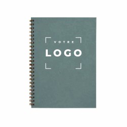 Cahier spirale A5 recyclé personnalisable | Fabrication France