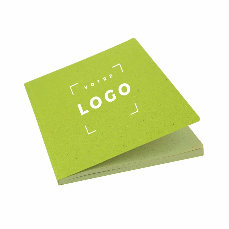 Carnet de notes écoresponsable | Papier recyclé vert anis
