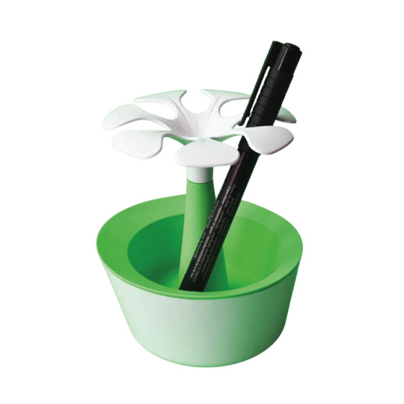 Pot à stylo fleur personnalisé | Objet publicitaire fabriqué en France
