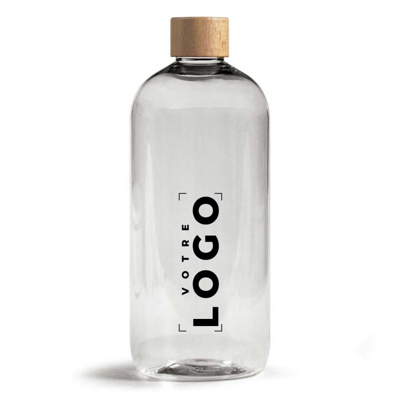 Bouteille 750 ml PET recyclé | Bouchon bois et aluminium