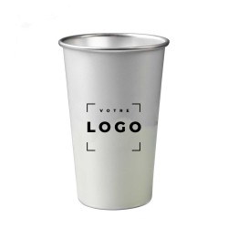 Tasse en aluminium recyclé 450 ml – Effet waouh – Cadeau entreprise