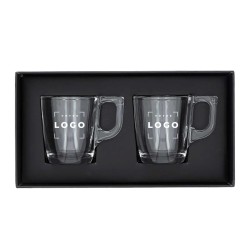 Coffret 2 Tasses Verre Trempé Personnalisable – Fabrication Française