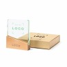 Trophée en verre et bois – Personnalisable, étui kraft