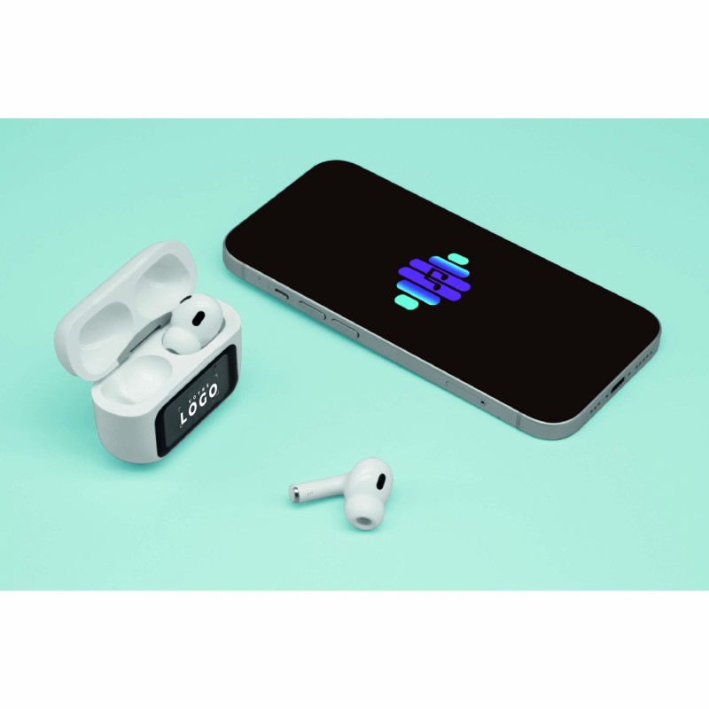 Écouteurs Bluetooth ANC personnalisables – Boîtier tactile et logo