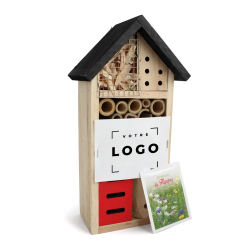 Hôtel à insectes personnalisable | Cadeau d’entreprise écologique