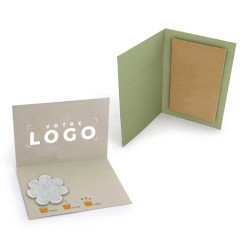 Carte écologique papier agro-industriel personnalisée