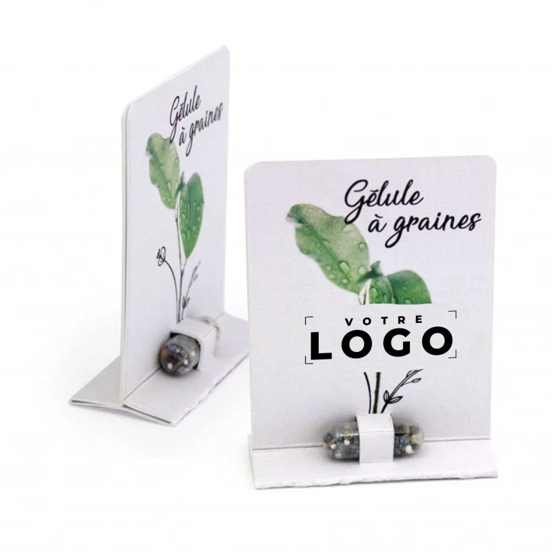 Gélule à graines personnalisable | Support écologique et innovant