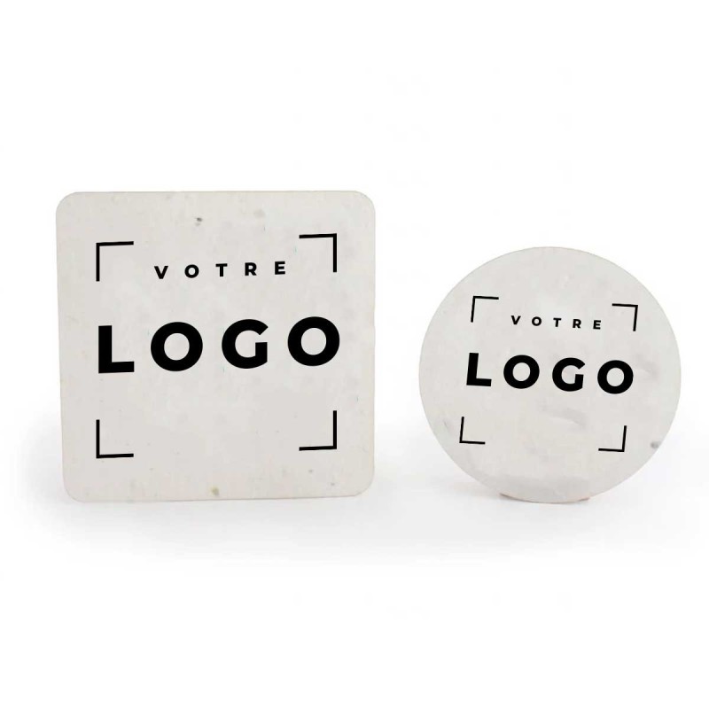 Sous-Bock en Papier à Graines | Goodie écologique et personnalisable