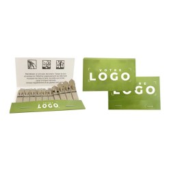 Carte de Visite Pochette avec Bâtonnets à Graines | Goodie écologique