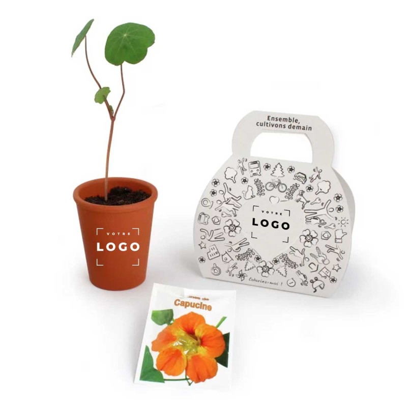 Kit de Plantation en Mallette Personnalisée – Cadeau Écologique