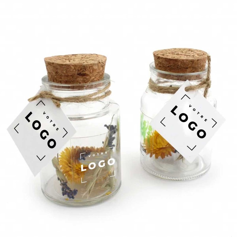 Fleurs Séchées en Flacon – Objet Décoratif Personnalisable