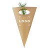 Cornet Kraft ou Blanc avec Plant d’Arbre – Cadeau Écoresponsable