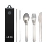 Set de couverts 5 pièces personnalisable – Étui compact, acier inox