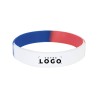 Bracelet silicone tricolore personnalisé – Goodie promotionnel