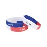 Bracelet silicone tricolore personnalisé – Goodie promotionnel