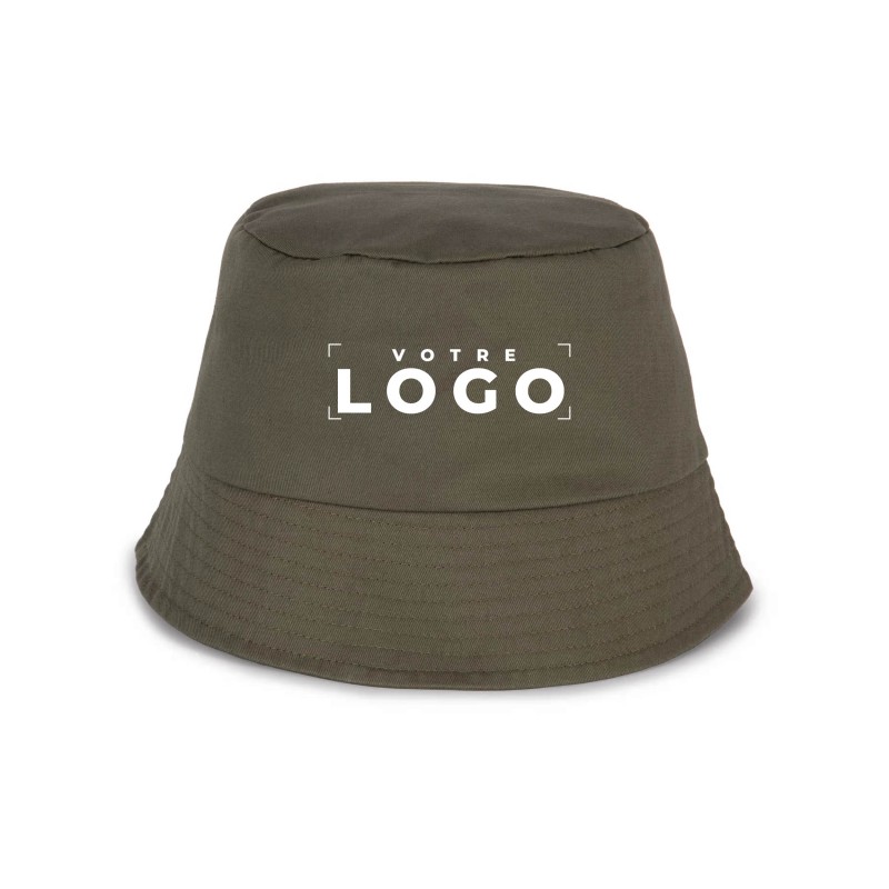 Bob coton sergé personnalisable – Goodies textile entreprise