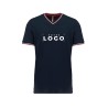 Tee-shirt col V homme tricolore – Goodies textile entreprise