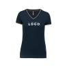 Tee-shirt col V femme tricolore – Goodies textile entreprise