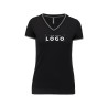 Tee-shirt col V femme tricolore – Goodies textile entreprise