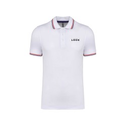 Polo maille piquée homme tricolore – Goodies textile entreprise