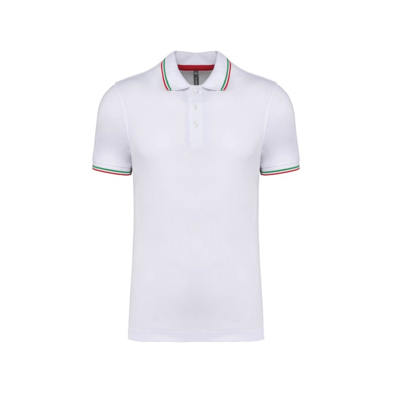 Polo maille piquée homme tricolore – Goodies textile entreprise