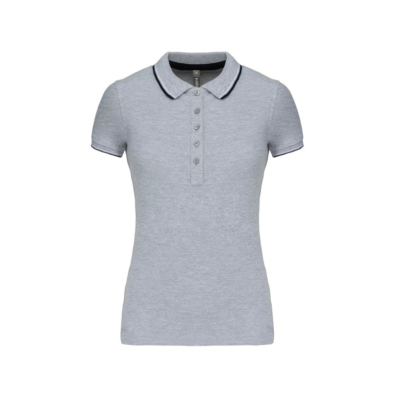 Polo maille piquée femme tricolore – Goodies textile entreprise