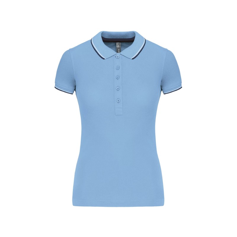 Polo maille piquée femme tricolore – Goodies textile entreprise