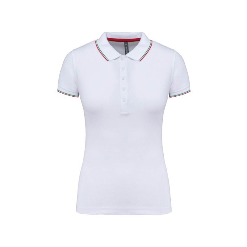 Polo maille piquée femme tricolore – Goodies textile entreprise