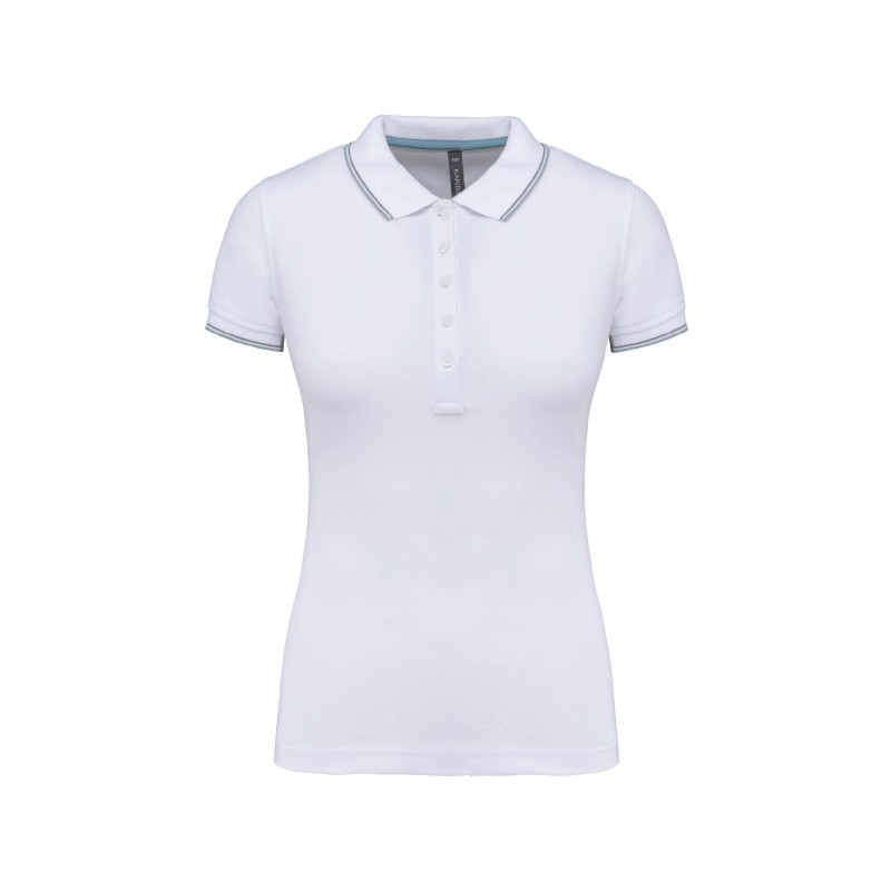 Polo maille piquée femme tricolore – Goodies textile entreprise